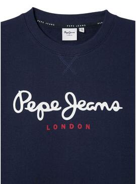 Felpa Pepe Jeans Art blu navy per bambino