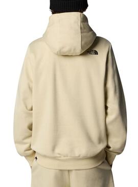 Felpa The North Face Fine beige per uomo