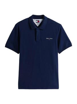 Maglia Tommy Jeans Linear navy per uomo