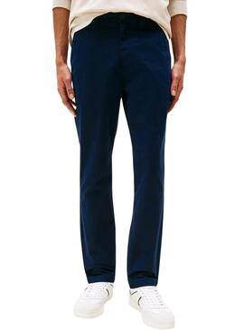 Pantaloni cinesi Tommy Jeans Austin blu navy per uomo