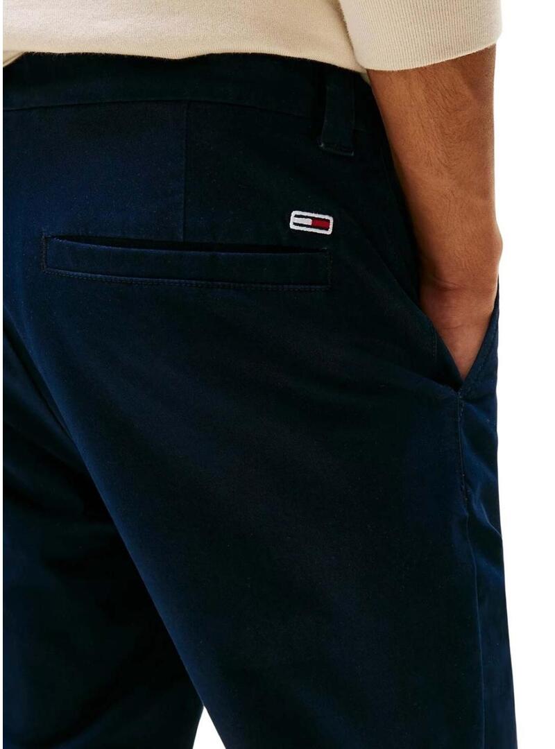 Pantaloni cinesi Tommy Jeans Austin blu navy per uomo