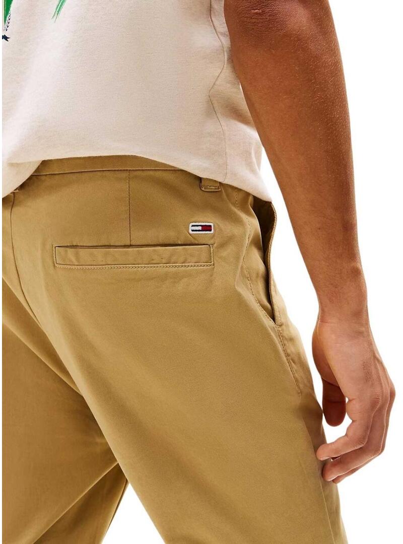 Pantaloni cinesi Tommy Jeans Austin beige per uomo