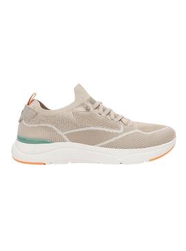 Scarpe da ginnastica Walkin Pitas Cue beige per uomo.