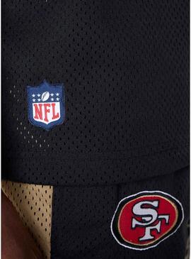 Maglietta New Era San Francisco 49ers NFL Mesh nera per uomo