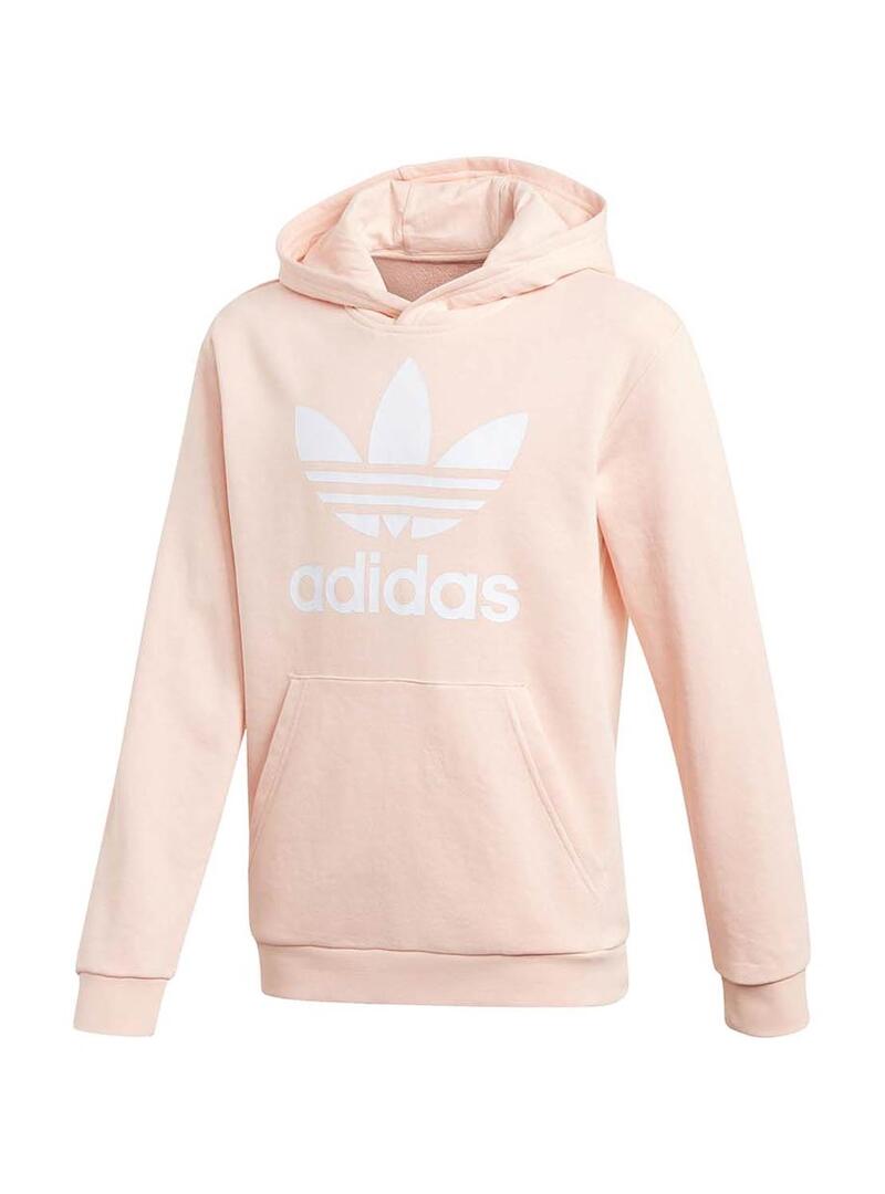 Cappuccio Felpa Adidas Corallo Wilson Script Felpa Con Cappuccio